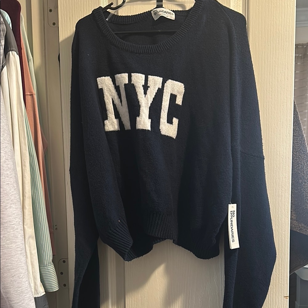 Blue NYC sweater